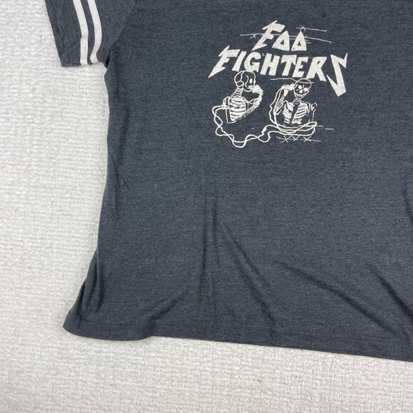 LAT Apparel Womens XL Graphic T-Shirt Charcoal Gray Foo Fighters Short Sleeve - Picture 4 of 16